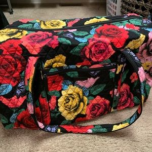 Vera Bradley Rose Travel Set 5 Piece Bittersweet
